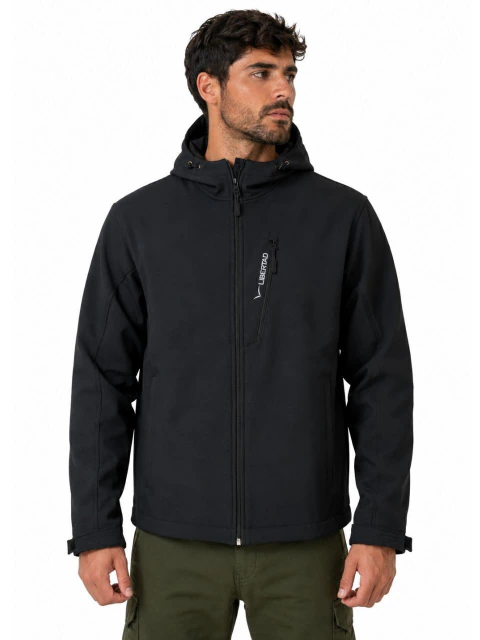 Campera Softshell Outdoor Negra