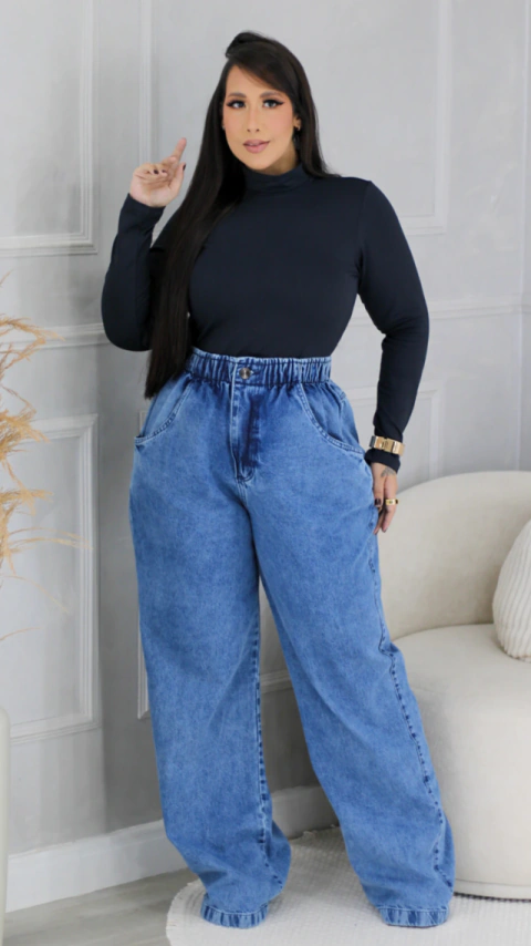 Calça wid leg Clochard jeans Premium - comprar online