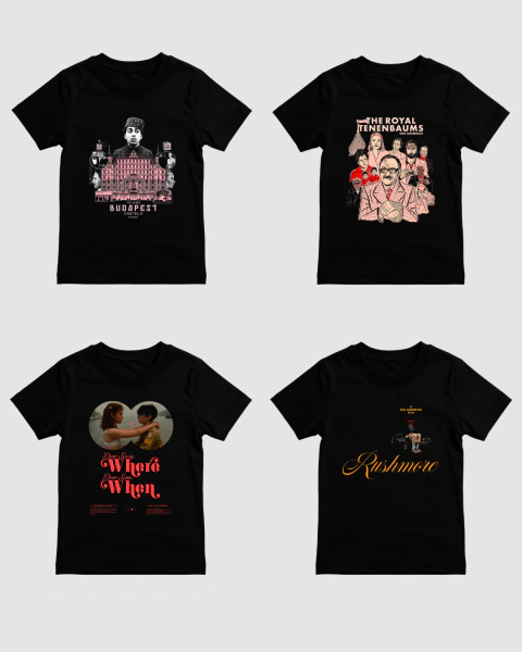 Kit 3 Camisetas Wes Anderson