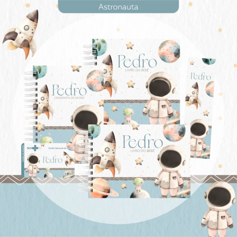 Kit Maternidade Astronauta Encadernação – Letterinhas