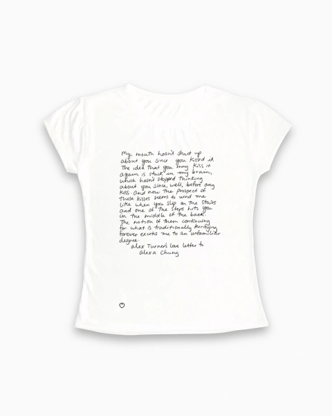 Baby Tee Alex Turner’s love letter