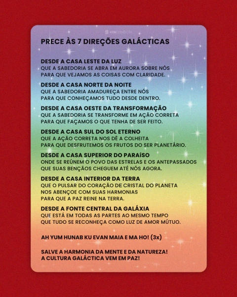 PRECE ÀS 7 DIREÇÕES GALÁCTICAS - comprar online