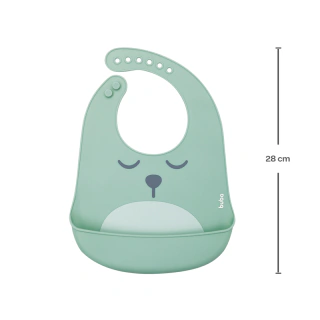 Babador Em Silicone Com Pega-Migalha Gumy Verde - foto 3