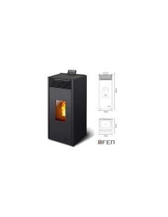 Estufa de Pellet Ofen Mittel Glatt Hasta 120 M2 en internet