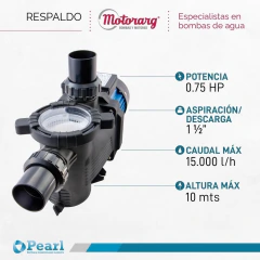 Bomba Autocebante Piscina Pearl MiniPool 75M Idel Para Piscinas de Hasta 70.000 Lts en internet