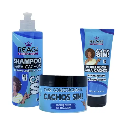 Kit Cachos Sim – Definição, Hidratação e Força para Cachos
