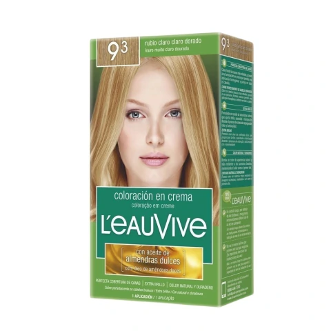 L'eau Vive Tintura Kit 9.3 Rubio Claro Claro Dorado - comprar online