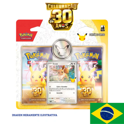 (PT-BR) Pokemon: Blister Duplo - Celebração 30 anos - Copag