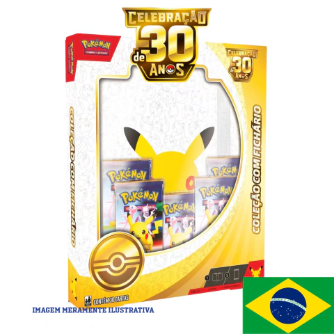 (PT-BR) Pokémon: Box Coleção Fichário: Celebração 30 anos - Copag