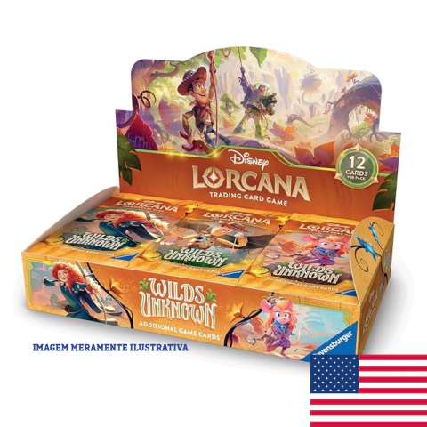 (ING) Lorcana: Caixa de Booster - LOR12 - Wilds Unknown - Ravensburger