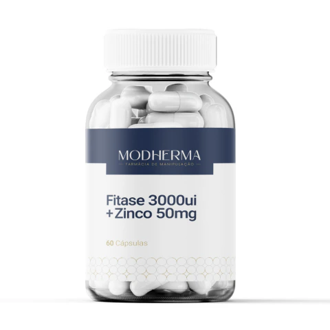 Fitase 3000UI + Zinco 50mg — Pós-Botox e Pele Firme