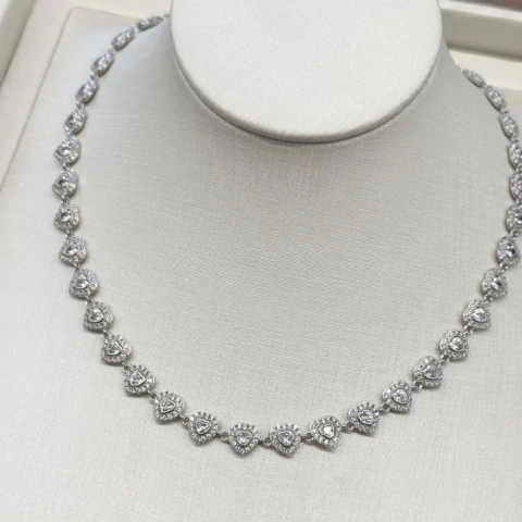 Colar Cristais Swarovski · Zircônia