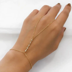 Pulseira Ouro · Moissanite 2mm · 0,15ct