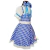 FANTASIA DOROTHY MAGICO DE OZ VESTIDO AZUL GB INFANTIL/JUVENIL - loja online