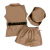 FANTASIA SAFARI CONJUNTO MENINA FEMININO 100% ALGODÃO GB INFANTIL/JUVENIL - GB FANTASIAS