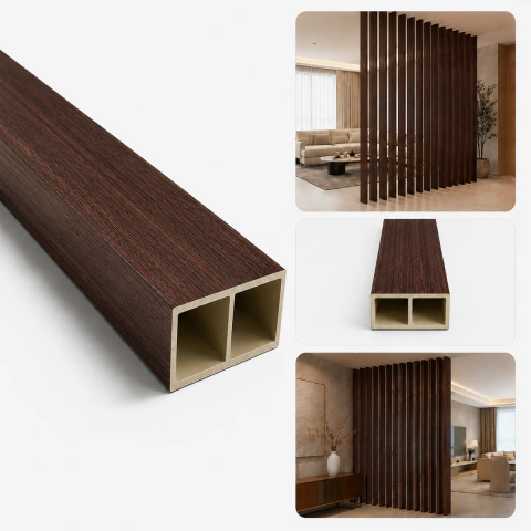 Divisor de Ambiente Brise WPC Laminado 290 x 7,5 x 5 cm Tabaco