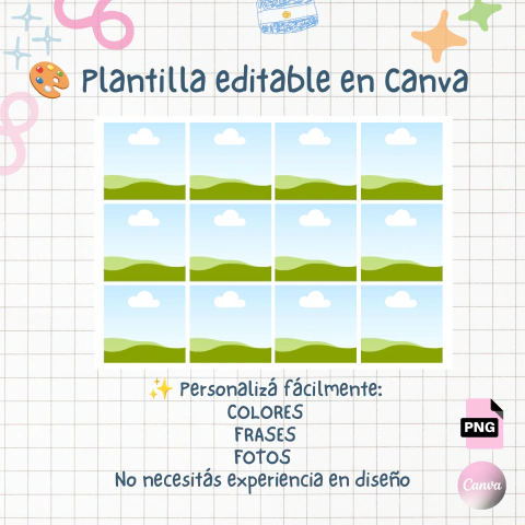 Plantilla Editable en Canva: Pack 8 stickers para Encendedores