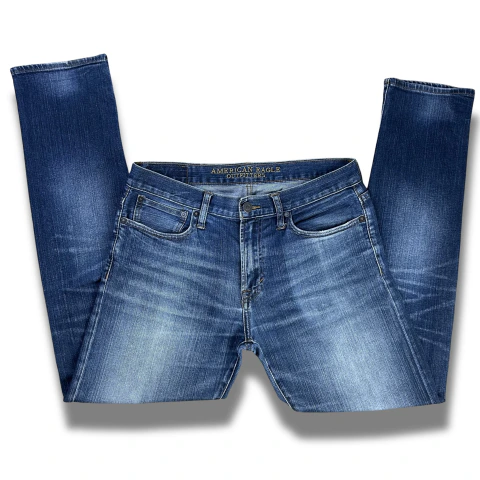 Calça jeans masculina slim fit american eagle y2k anos 2000!