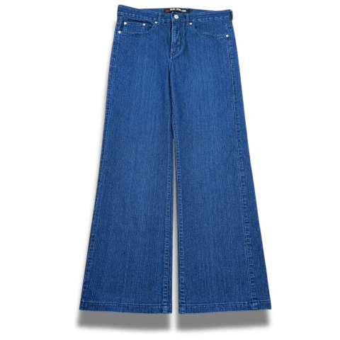 Calça jeans feminina reta vintage y2k anos 2000 Blue Horizon!