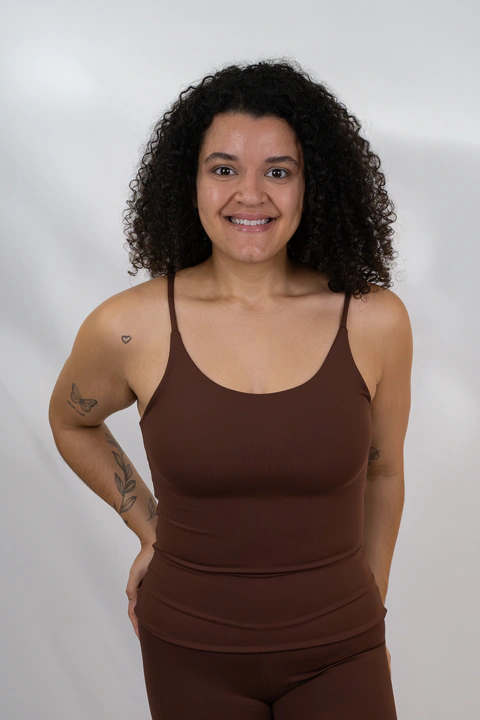 BLUSA ALCINHA MARROM