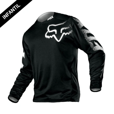 Camisa Infantil MX Fox Blackout