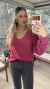 Tricot mousse gola V na internet