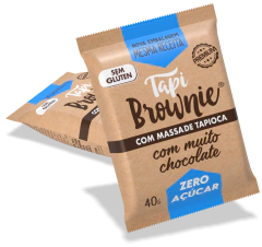 Tapi Brownie Zero Açúcar (Display 12 un.) - Tapi Foods