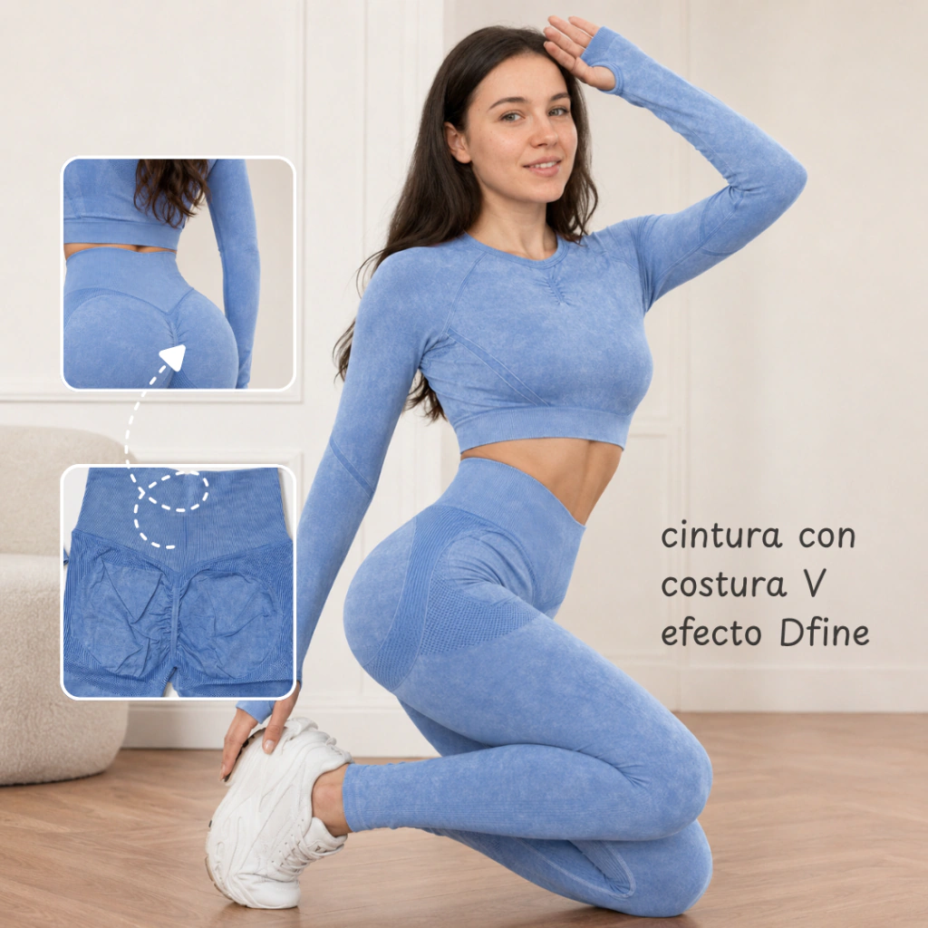 Calza Premium Prelavada Seamless Push Up