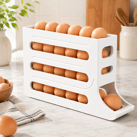 Organizador Inteligente de Ovos para Geladeira