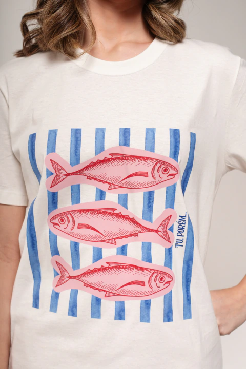 T-Shirt Tú Porém — Off White - comprar online