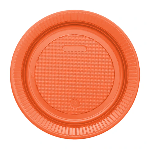 Prato 15cm Laranja - 10 unidades
