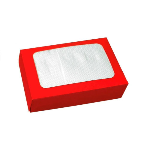Box Vermelho com Guardanapo - 40 unidades
