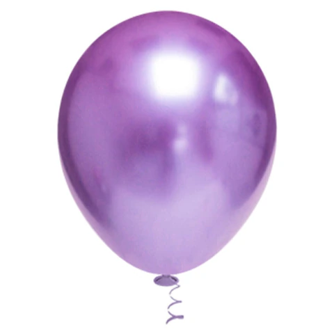 Balão 10 Platino Cromado Violeta - 25 unidades