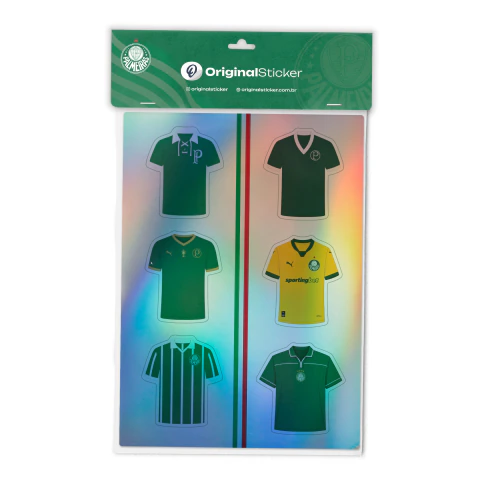 Cartela Palmeiras Alviverde Retrô Holográfico