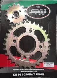 KIT DE TRANSMISION CORONA Y PIÑON PROS PARA HONDA NEW WAVE 110cc 37T/14Z
