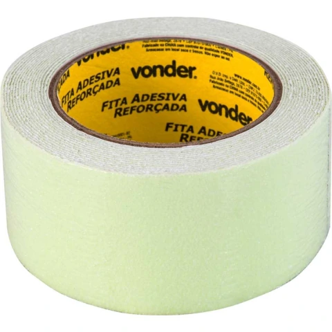 Fita antiderrapante 50 mm x 5 m neon fotoluminescente Vonder