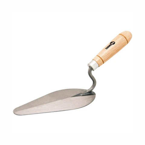 Colher para pedreiro 7" oval cabo madeira - Nove54