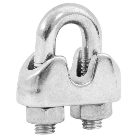 Clips para cabo de aço 3/16" leve inox Vonder