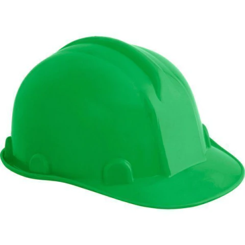 Capacete Aba Frontal Verde Carneira Plastica Vonder