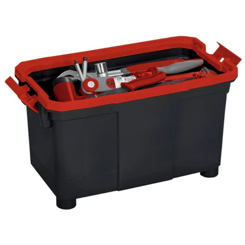 Caixa Plástica Para Ferramentas 18'' Com Rodas Worker Organize e Transporte