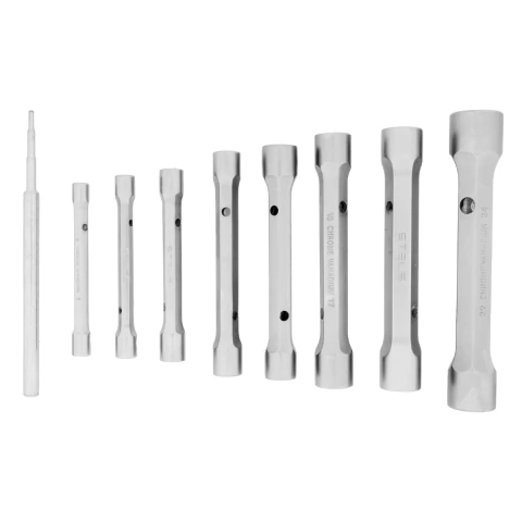 Jogo de Chave Sextavada Tubular 6-24mm CrV Stels 1377955