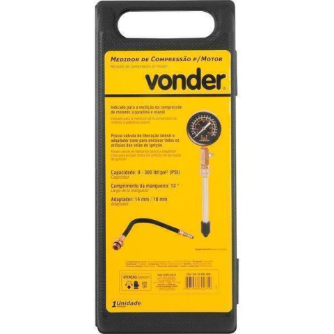 Medidor Compressão para Motor 0-300Psi Vonder