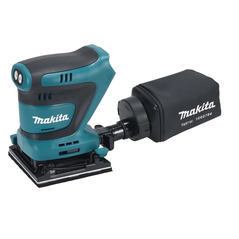 Lixadeira Orbital Sem Fio 18V Com 2 Baterias Carregador Maleta Mak-Pac Saco Coletor DBO480RTJ Makita