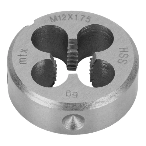 Cossinete Manual Aço Rápido M12 x 1.75mm MTX 6G R6M5 Restauração Roscas