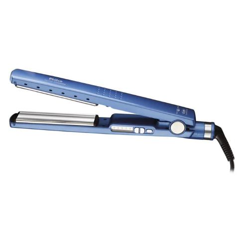 Prancha de Cabelo PPR05AZ Titanium Power Philco Com Chapas de Titanium Cordão Giratório 360° Bivolt