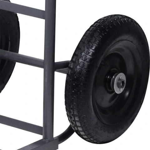 Carrinho Para Armazém 200Kg Metálico Leve Pneu Câmara Worker 3.25x8 1.5mm