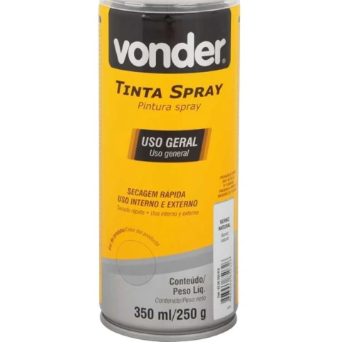Verniz Spray Uso Geral 350ML/250G Vonder