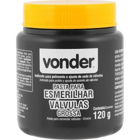 Pasta para Esmerilhar Válvulas 120G Grossa Vonder