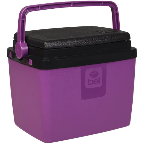 Caixa Térmica 6L Açaí e Preta Bel Ergonômica Livre de BPA