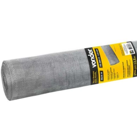 Tela Peneira p/ Feijão 1,0x12,5m Malha 06 Fio 24 Vonder